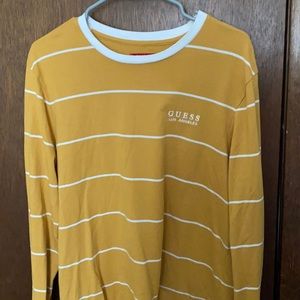 Guess Vintage Long Sleeve Shirt (Yellow/White)